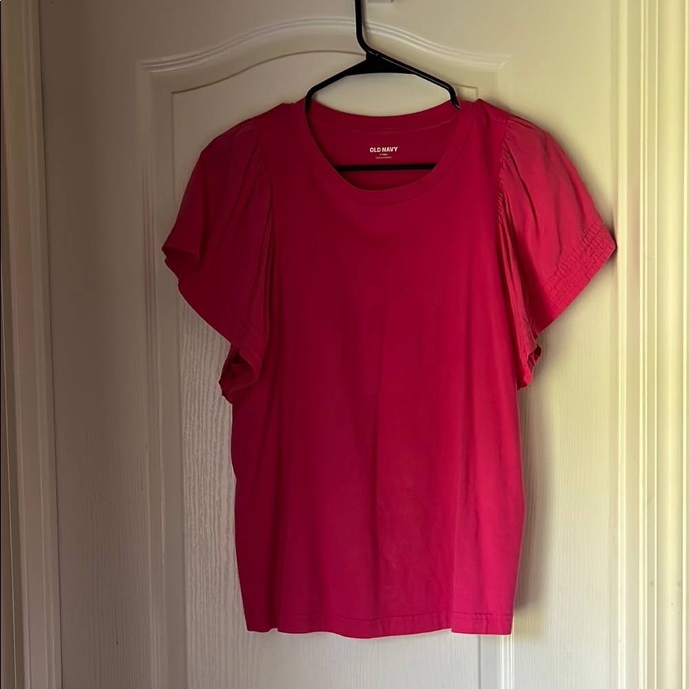 Old Navy Women's Bright Pink Blouse